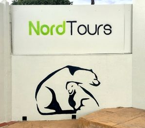 Pintura mural oso polar, Nord Tours