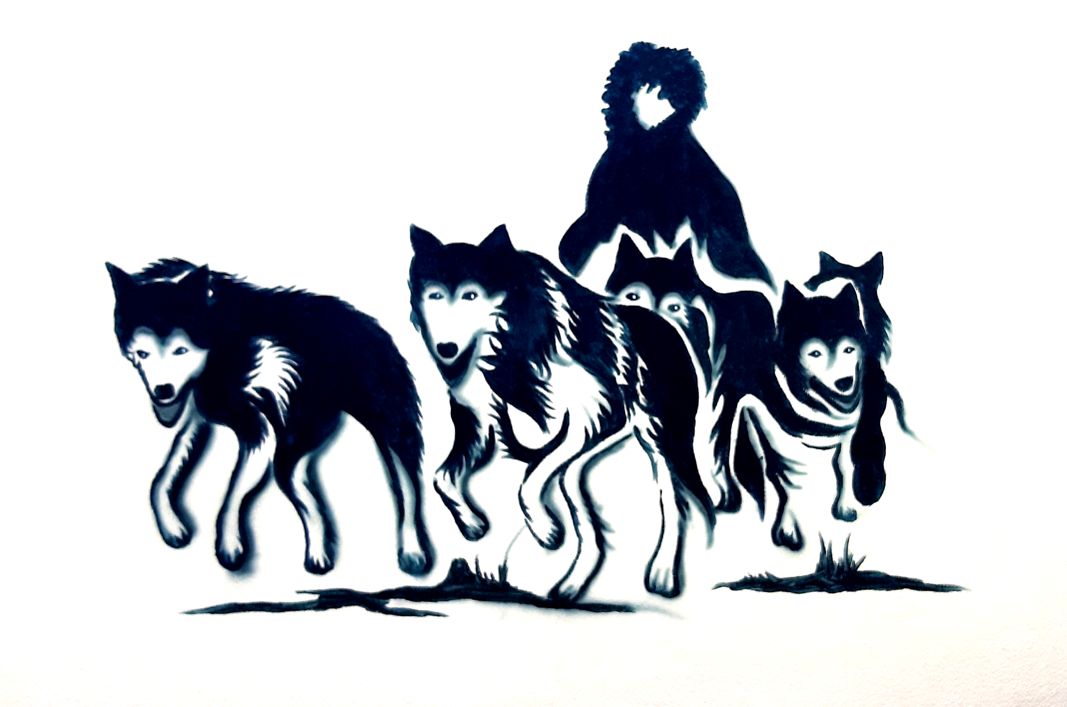 Pintura mural Huskis