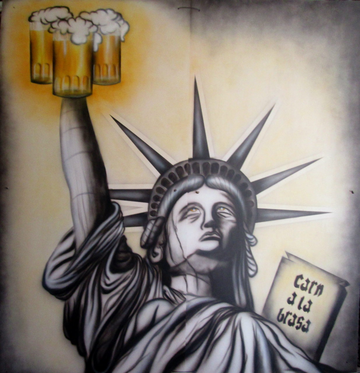 Estatua libertat birra