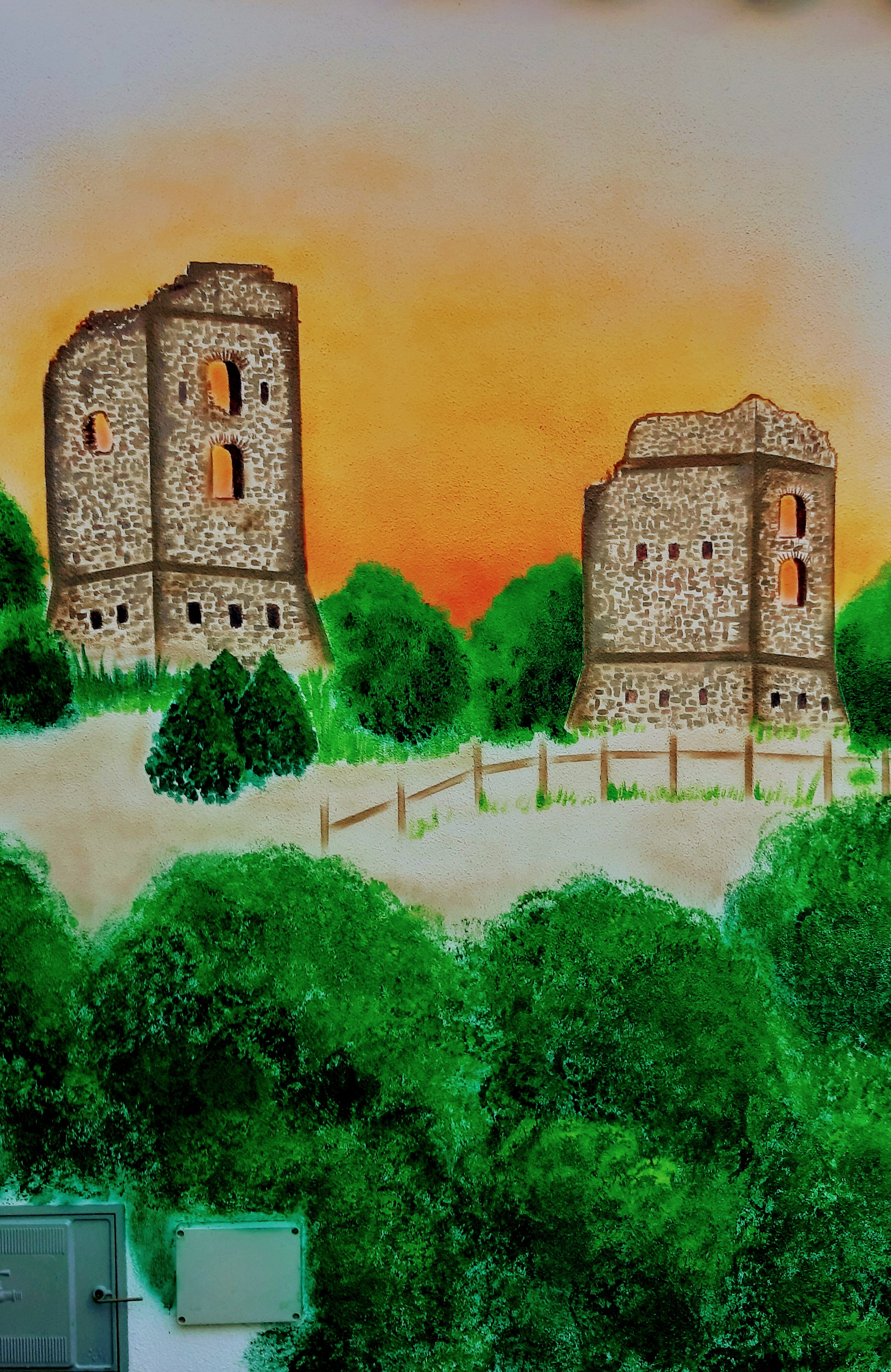 Pintura mural "Les Torretes"